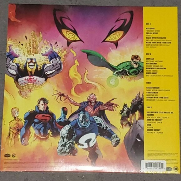 DC Dark Nights: Death Metal 2-LP ~Excl. Blue Vinyl + Trading Card & Poster ~New! - Picture 2 of 2